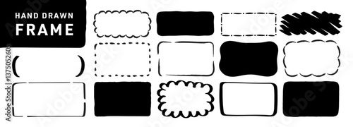 手描きのフレームセット_1
