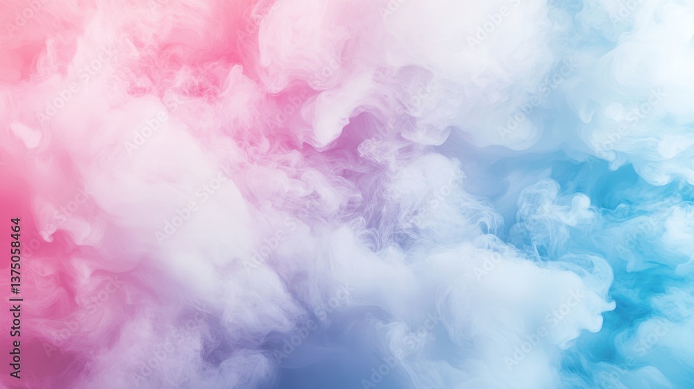 Fototapeta premium Soft pastel clouds symbolizing peace and serenity.