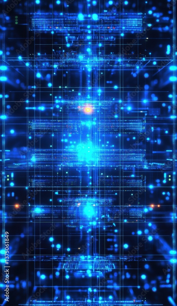 Abstract Digital Network Structure Abstract Digital Network Structure