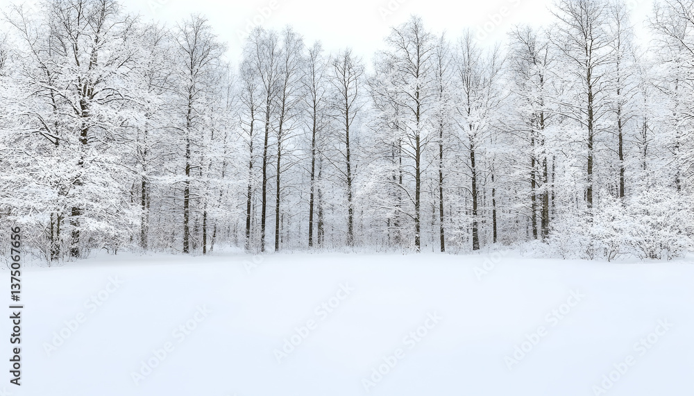 Snow-covered trees in a winter forest landscape . AI generative Snow-covered trees in a winter forest landscape . AI generative