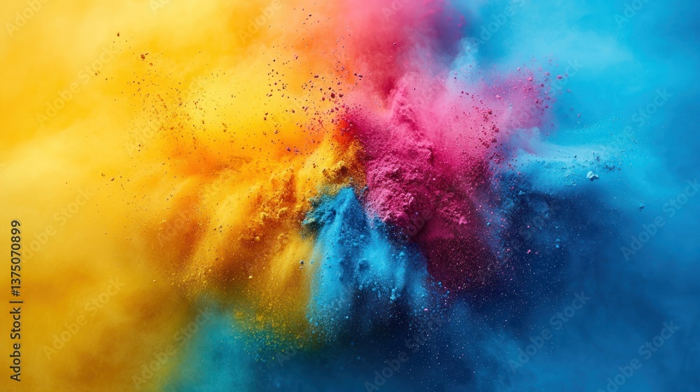 Obraz premium Vibrant Color Explosion: A Symphony of Hues