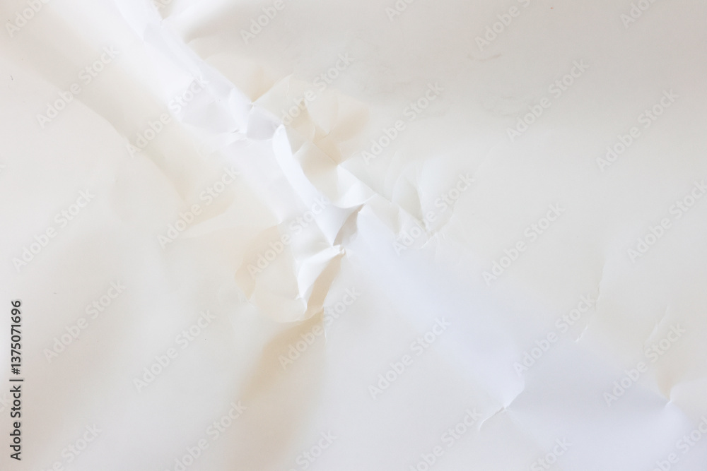 Obraz premium Close-up blurred white paper texture background