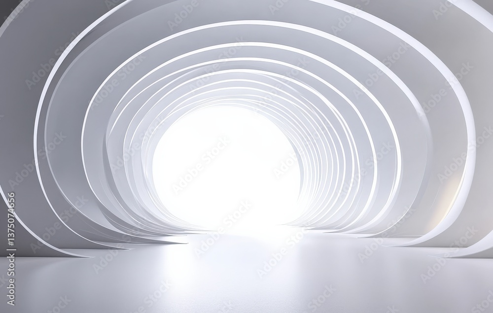 Abstract Futuristic Architectural Tunnel Abstract Futuristic Architectural Tunnel