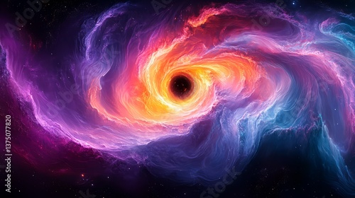 Purple abstract background swirled in the middle. A purple spiral with a hole in the middle. A colorful, swirling galaxy with a purple and blue swirl in the middle. Blue and purple space hole