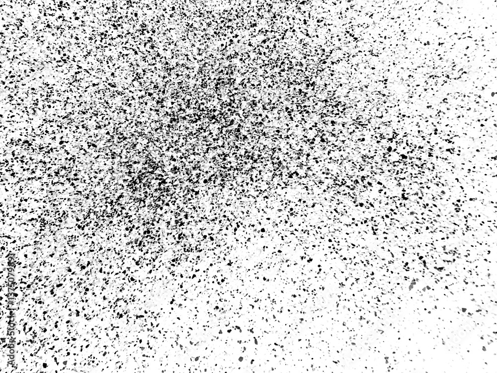 Grunge black and white abstract distress background or texture, horizontal shape