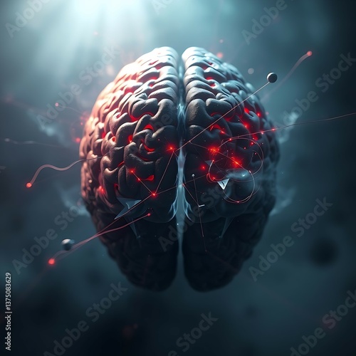 3d rendered illustration of a human brain