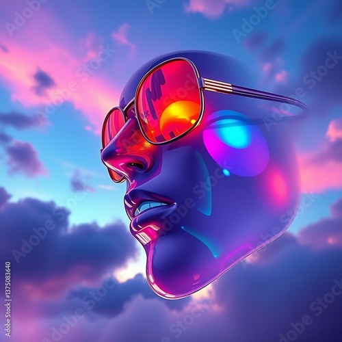 Abstract image of glasses 