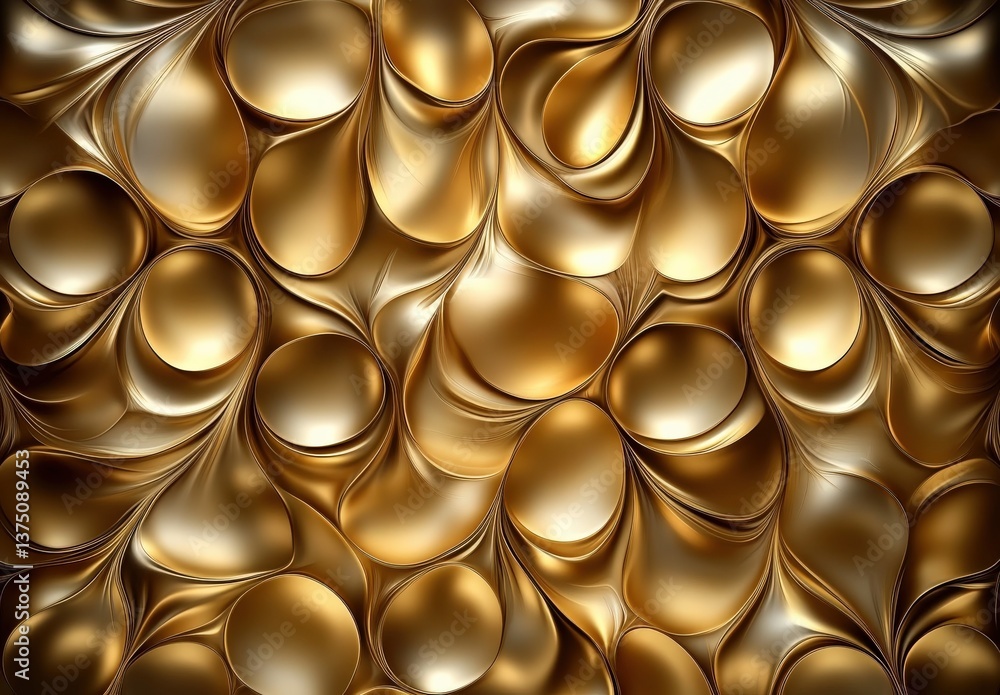 Golden Abstract Pattern Design Golden Abstract Pattern Design