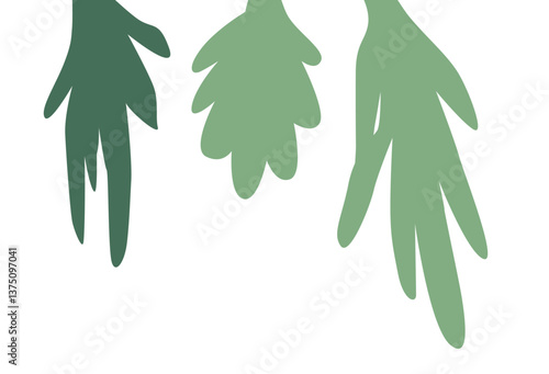 Oriental herbs hanged seasoning plants