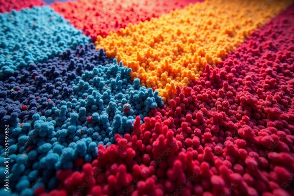 Fototapeta premium Abstract geometric carpet texture with vibrant colors , ornament, Texture
