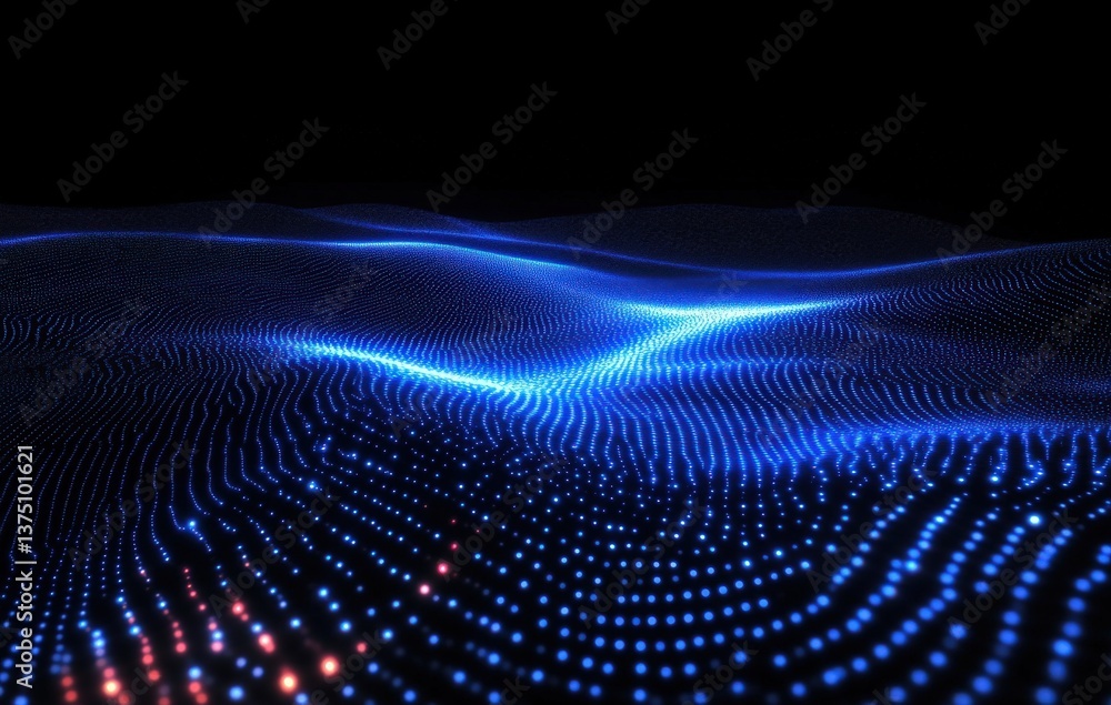 Abstract Digital Waveform Display Abstract Digital Waveform Display