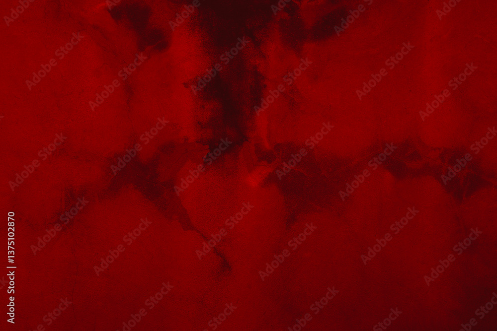 Grunge red abstract distress background or texture, horizontal shape for Christmas day and Halloween day