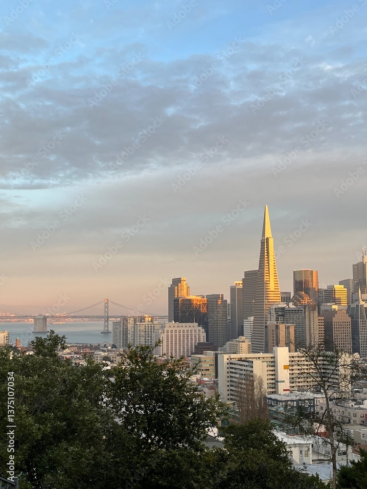 Obraz premium San Francisco sunset
