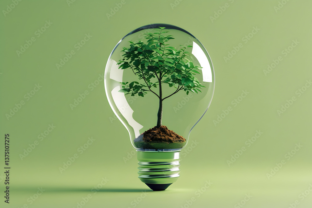 Concepts of environmental conservation and global warming plant growing inside lamp bulb over dry Concepts of environmental conservation and global warming plant growing inside lamp bulb over dry
