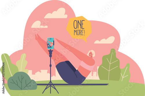 Recording online video sport course