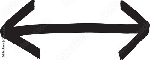 both sides bipolar swaitch arrow symbol on a white background. Vector illustration.
