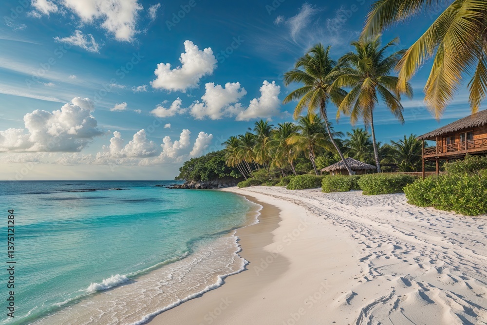 Idyllic Beachfront Escape with Pristine White Sands Lush Palm Trees and Crystal Clear Waters for an Unforgettable Vacation Idyllic Beachfront Escape with Pristine White Sands Lush Palm Trees and Crystal Clear Waters for an Unforgettable Vacation