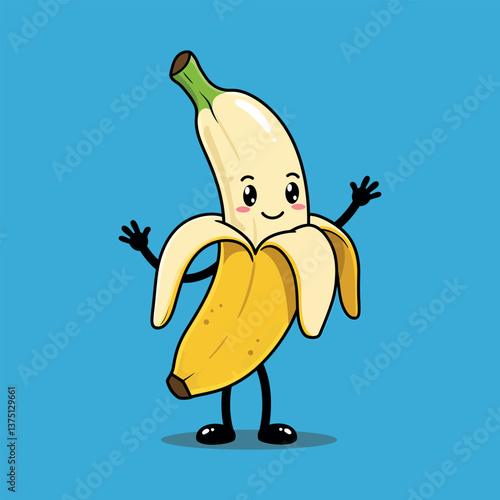 funny banana cartoon