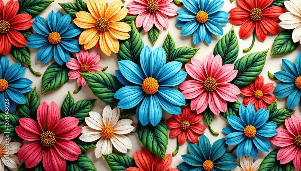Intricate floral design, repeating seamlessly across surface, graphic, element, pattern Intricate floral design, repeating seamlessly across surface, graphic, element, pattern