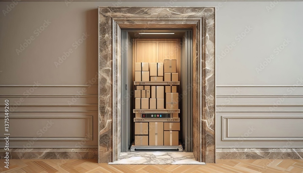 custom made wallpaper toronto digitalHidden dumbwaiter A dumbwaiter hidden within a wall providing ve