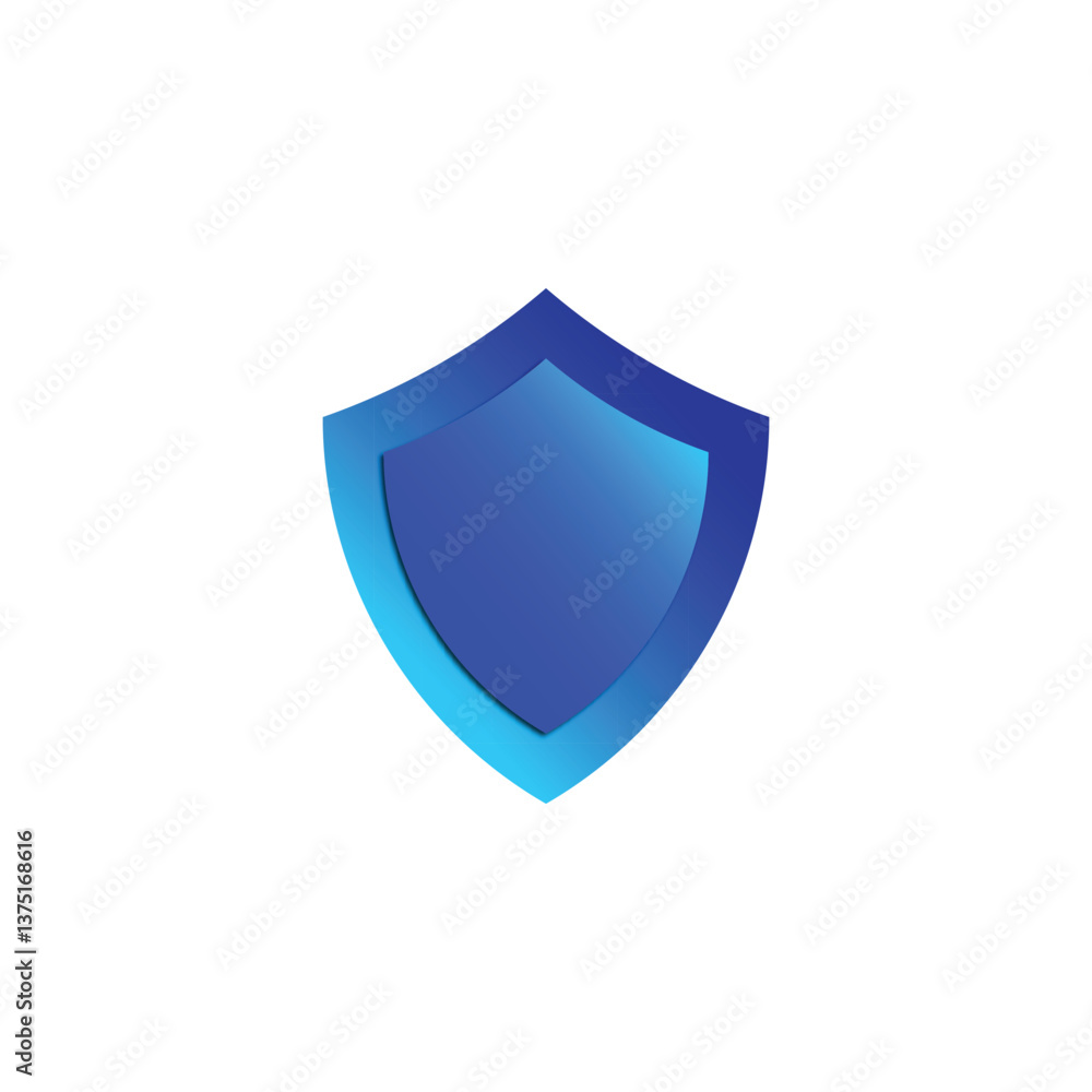 illustration of shield icon symbol on a white background. illustration of shield icon symbol on a white background.