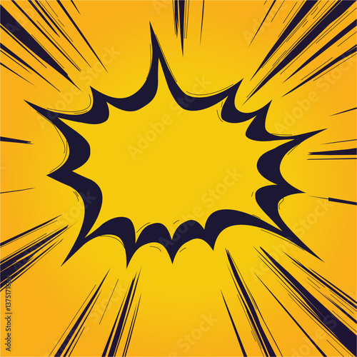 Explosive Expressions, Comic Burst Frames in Action