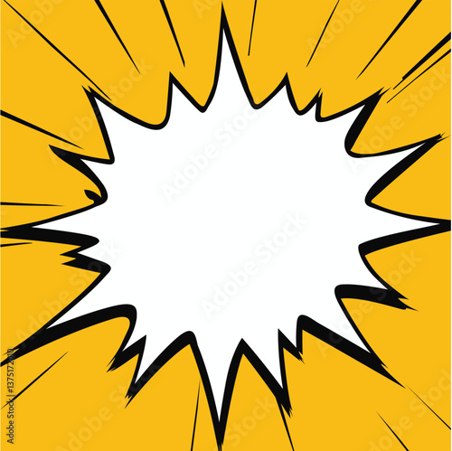 Explosive Expressions, Comic Burst Frames in Action