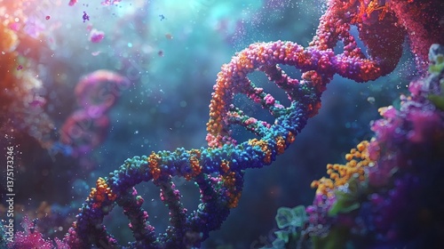 AI assisted drug discovery analyzing thousands of chemical compounds to find new cancer treatments computational biology Stock Photo with side copy space