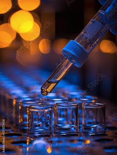 Precision oncology using personalized genetic profiling to tailor cancer treatments for individual patients targeted therapy Stock Photo with side copy space