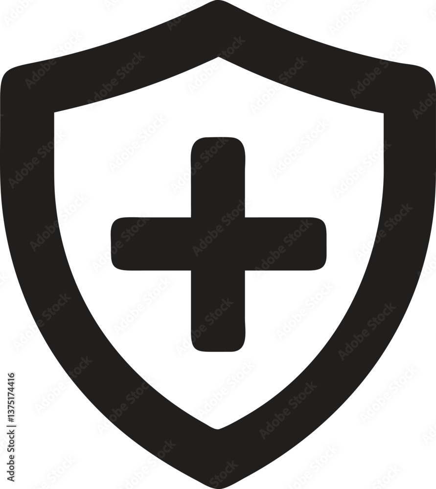 Obraz premium Vector medical cross plus symbol for emergency health aid
