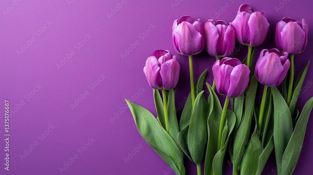 Fototapeta premium A purple background with a bunch of purple flowers