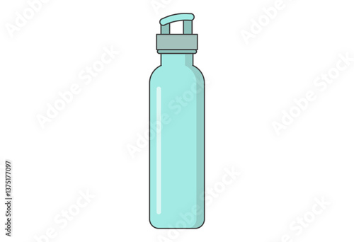 Simple Water Bottle Illustration