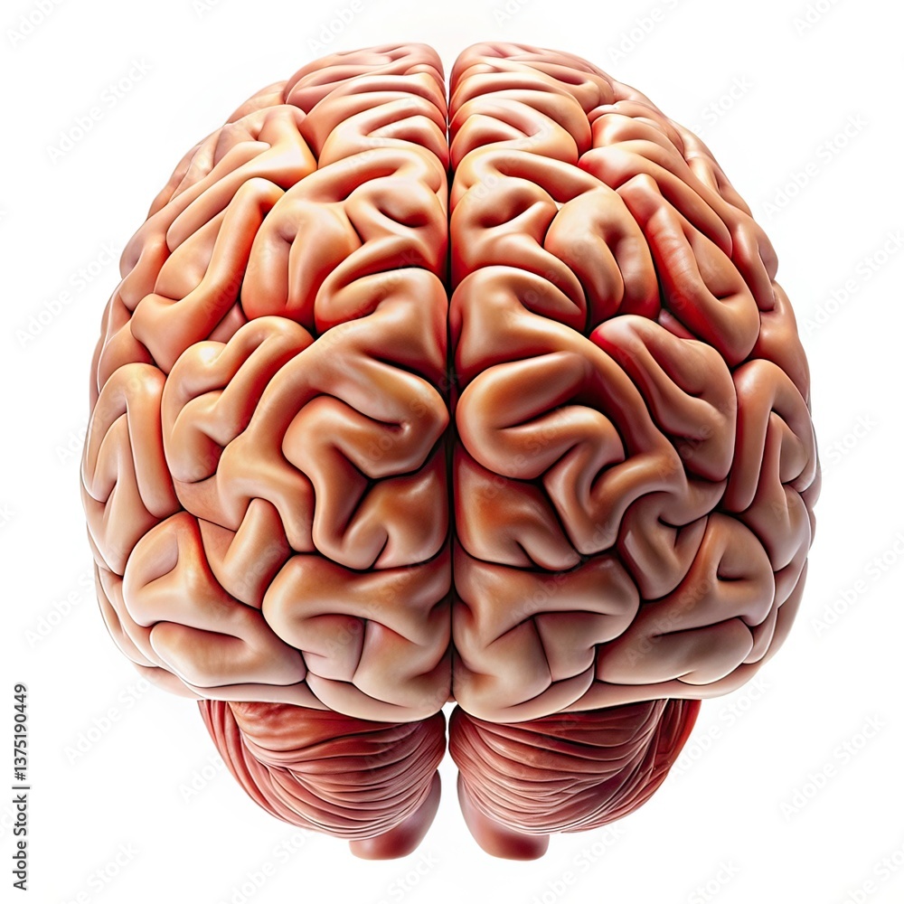 human Brain isolated on white human Brain isolated on white