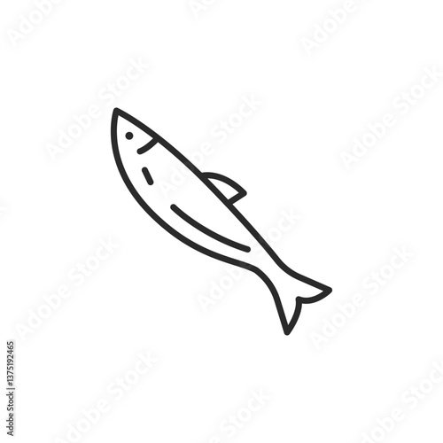 Fish icon. Simple fish icon for social media, app, and web design. Vector illustration.