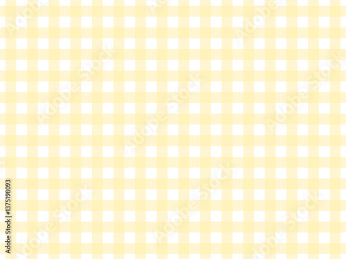 ギンガムチェックの背景（ベージュと白）