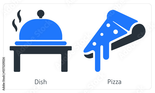 Dish and Pizza