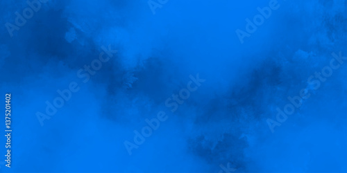 Vast blue cloudscape with white clouds against a light abstract sky