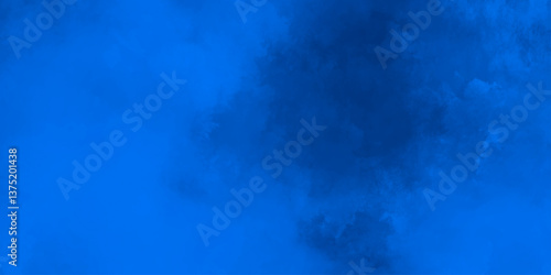 Vast blue cloudscape with white clouds against a light abstract sky