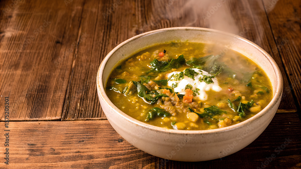 Lentil and Spinach Soup with Garlic and Herbs Lentil and Spinach Soup with Garlic and Herbs
