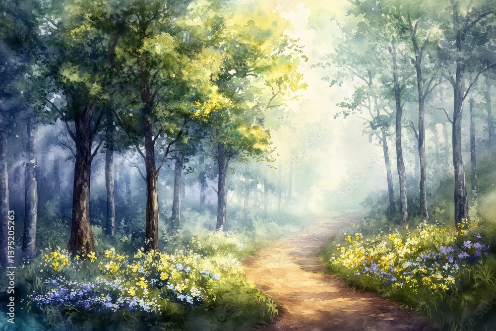 Fototapeta premium morning in the woods