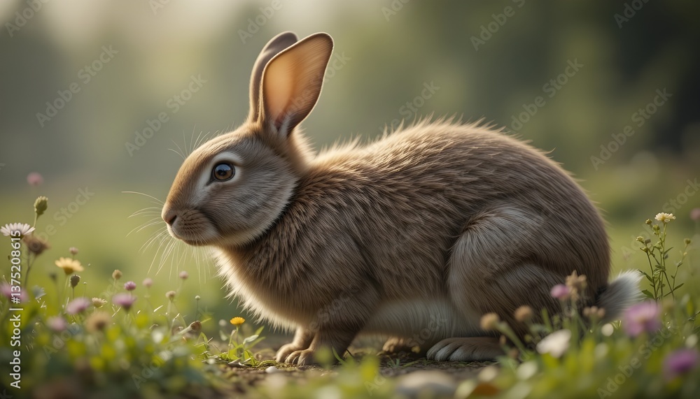 Fototapeta premium rabbit in the grass