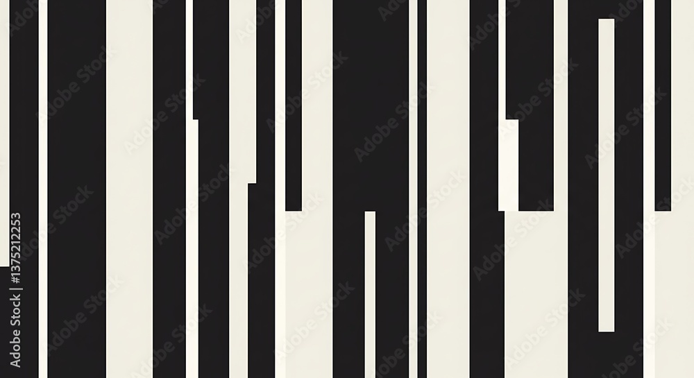 Abstract Black And White Vertical Lines Minimalist Art AI Generated Abstract Black And White Vertical Lines Minimalist Art AI Generated