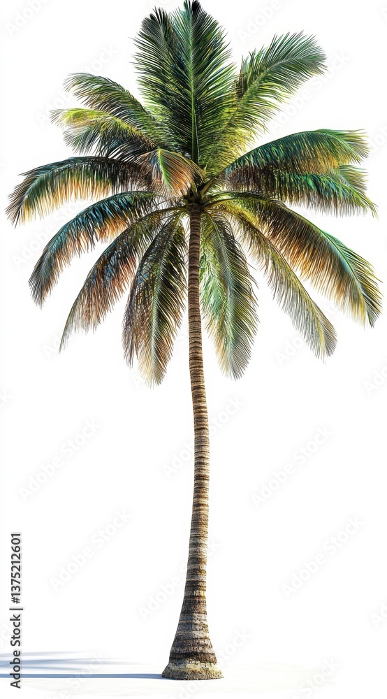 Obraz premium palm tree isolated on white