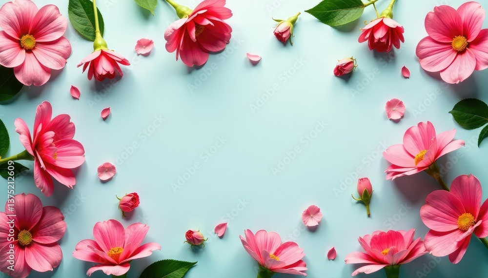 Scattered single blooms, repeating motif, muted tones, pattern, light, texture Scattered single blooms, repeating motif, muted tones, pattern, light, texture