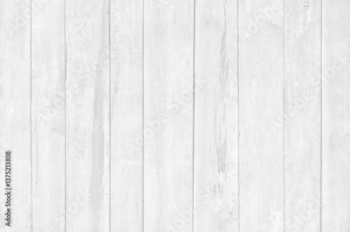 Wallpaper Mural White wood planks texture background with vertical natural patterns for design art work and interior or exterior. Torontodigital.ca