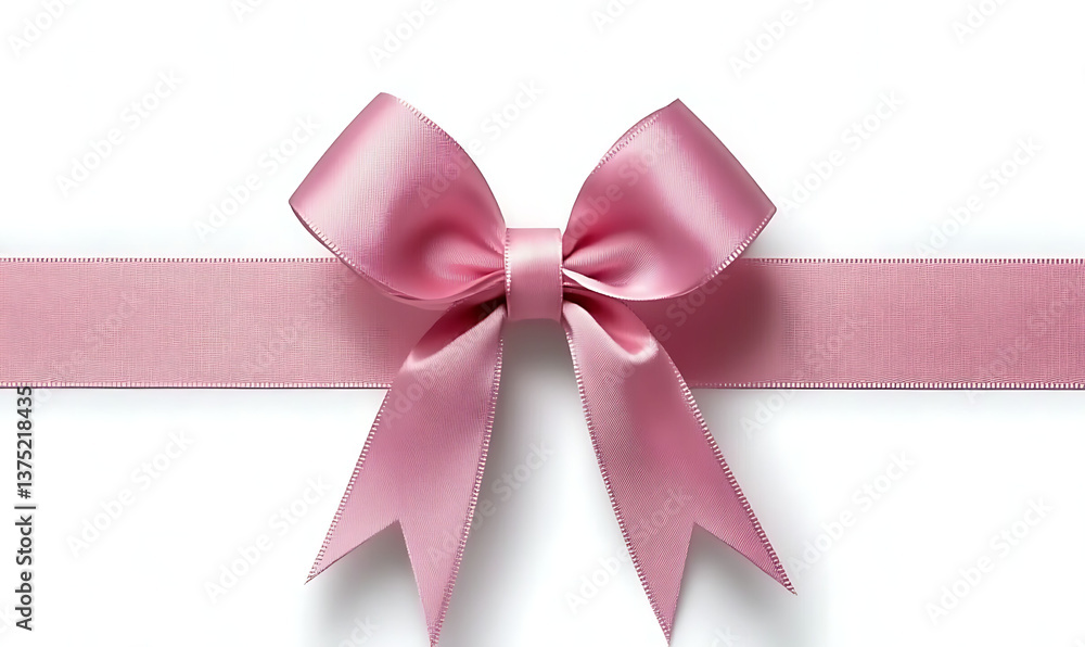 Decorative pink ribbon with bow for gifts and special occasions , Decorative pink ribbon with bow for gifts and special occasions ,