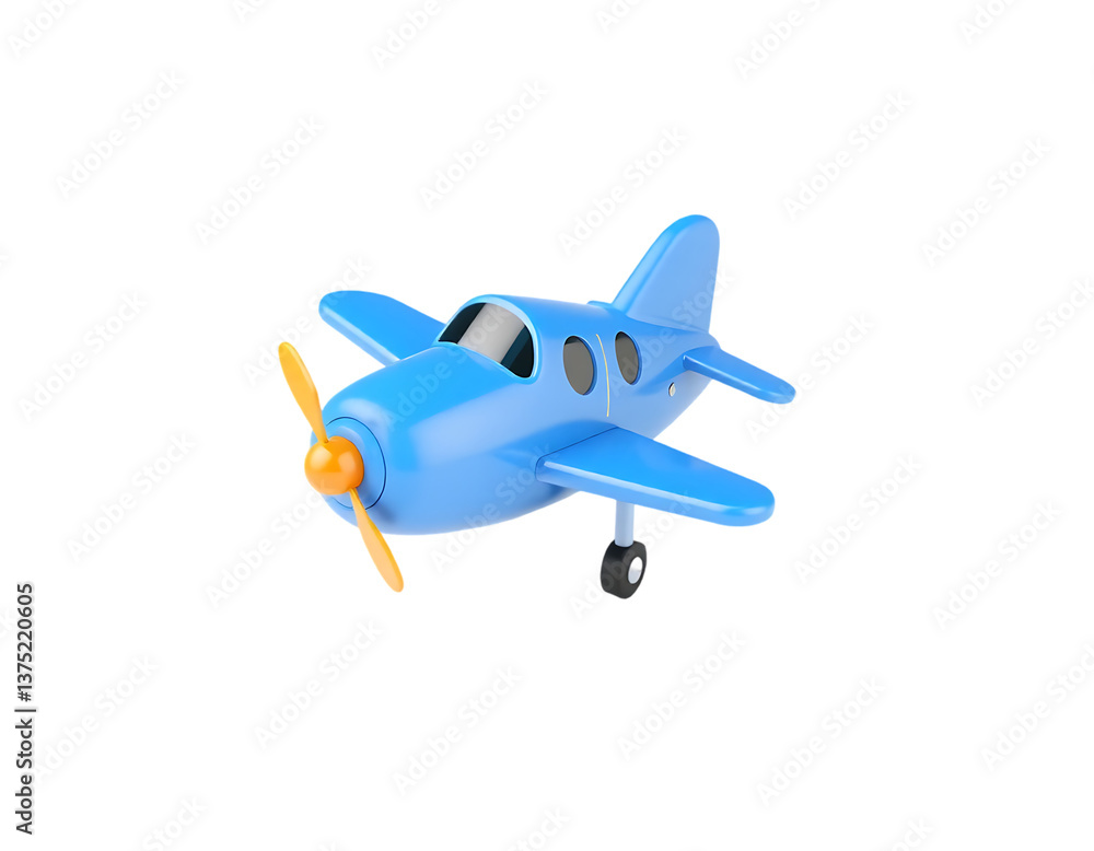 Fototapeta premium Blue Toy Airplane