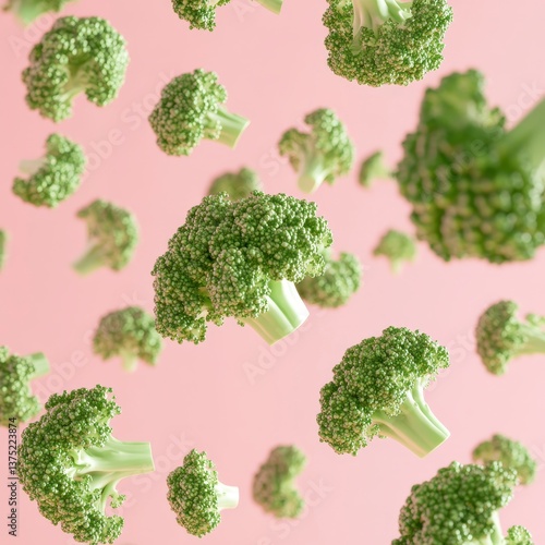 broccoli on white background