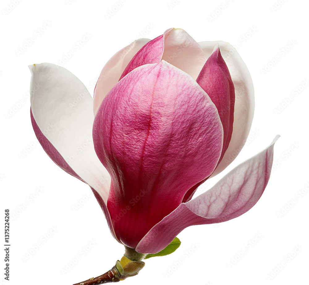 Fototapeta premium Deep Pink Magnolia Bloom in Soft Light