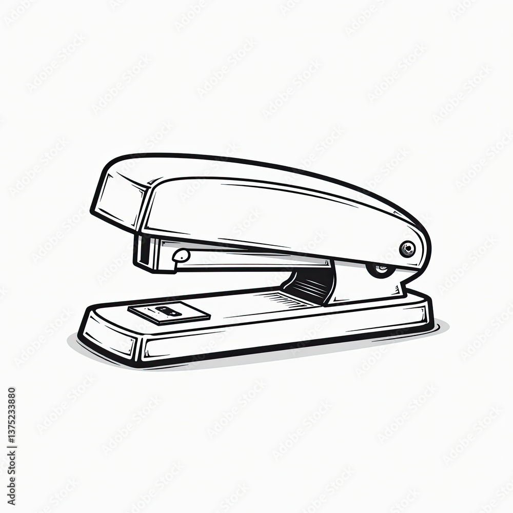Elegant stapler resting on a smooth surface creating a minimalist vibe Elegant stapler resting on a smooth surface creating a minimalist vibe